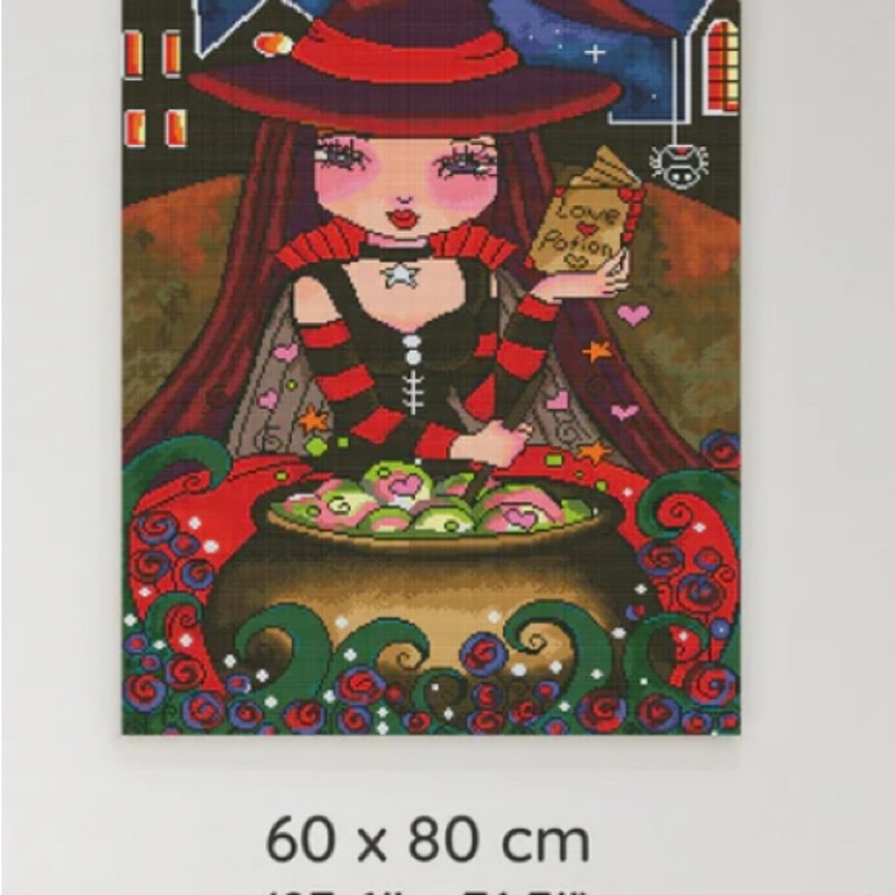 Witchy Love Potion diamond art canvas